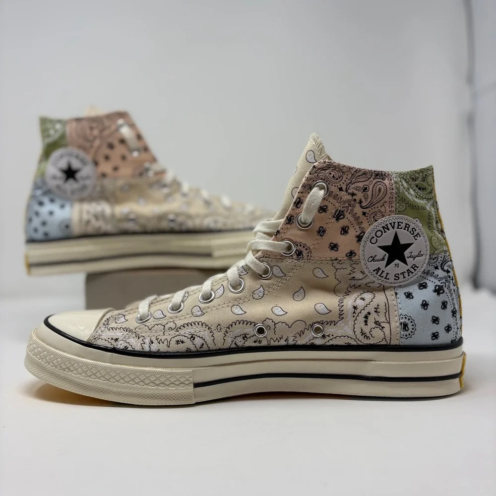 Converse x Offspring Chuck 70 Paisley High Tops 169881C Boho Streetwear M10/W12 - Picture 3 of 10